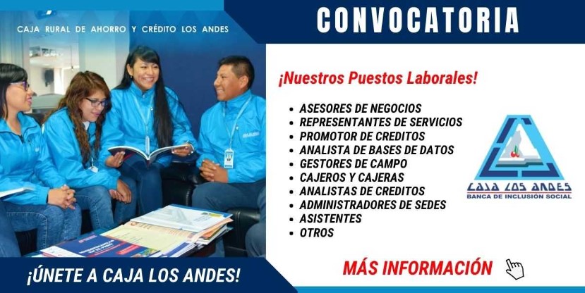 CAJA LOS ANDES ESTÁ EN BUSCA DE NUEVOS TALENTOS