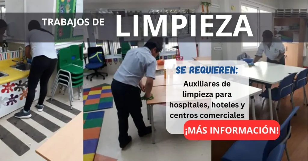RECLUTAMIENTO MASIVO PARA PERSONAL DE LIMPIEZA