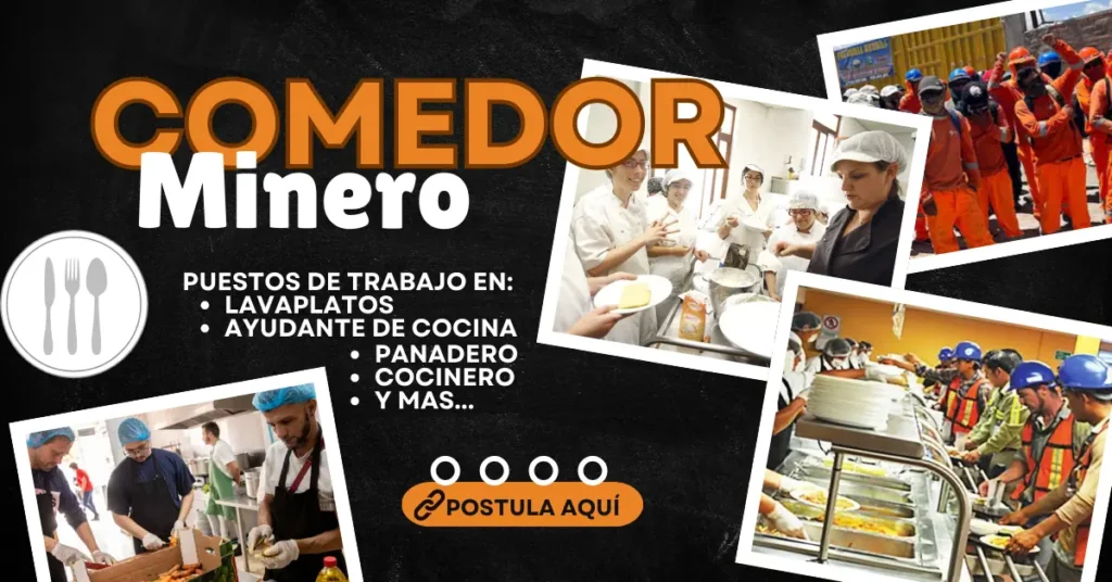 URGENTE!! SE NECESITA PERSONAL PARA COMEDOR DE CAMPAMENTO MINERO✨