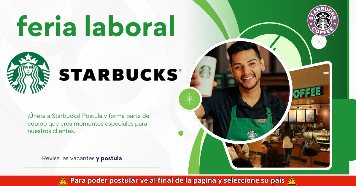 STARBUCKS: Feria de empleos